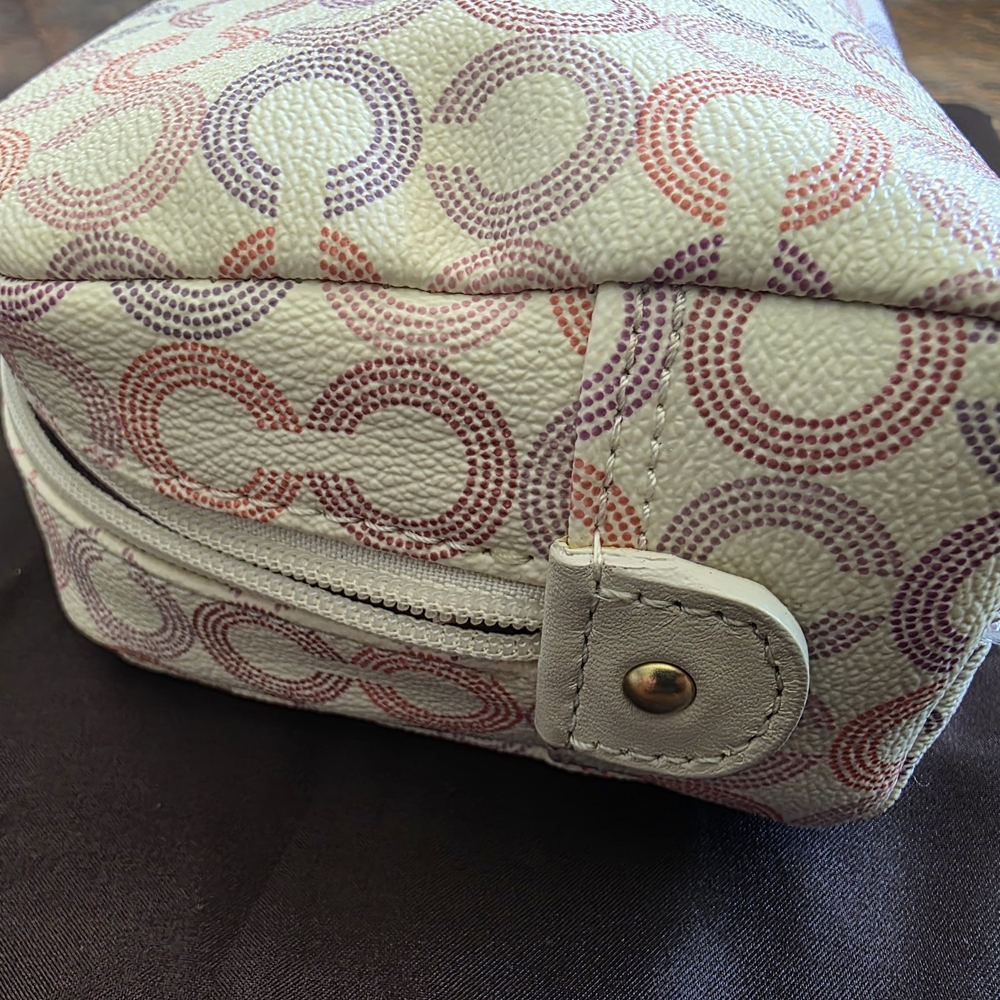 Coach Multicolor Signature Cosmetic Bag - Picture 3 of 11